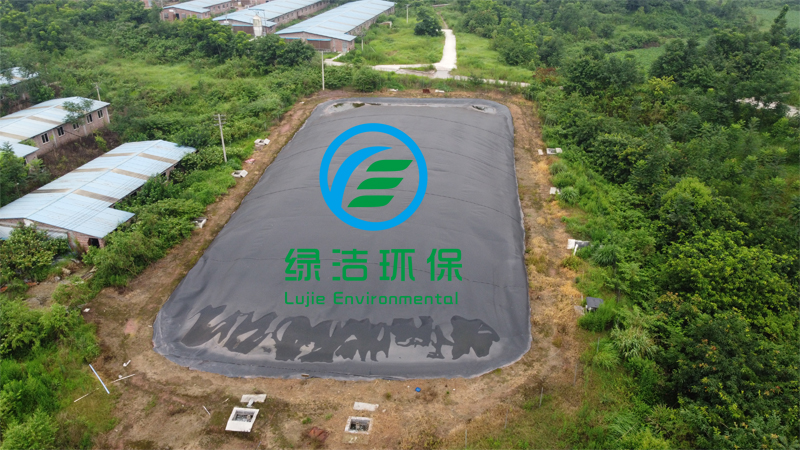 重庆荣昌双河30000立方黑膜沼气工程 沼气池
